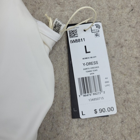 adidas Women's Tennis Heat.RDY Y-Dress‎ Size Large White Active Performance - Picture 5 of 15